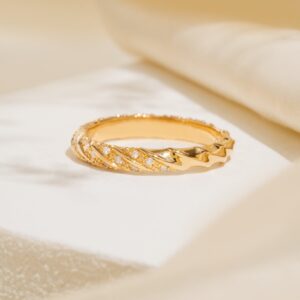 Anillo Diamond Waves