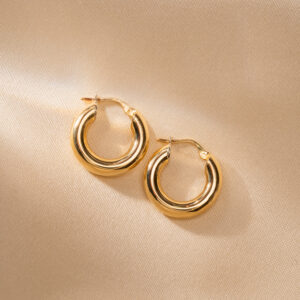 Bold Hoops en oro macizo de 18K – Casa Gracia